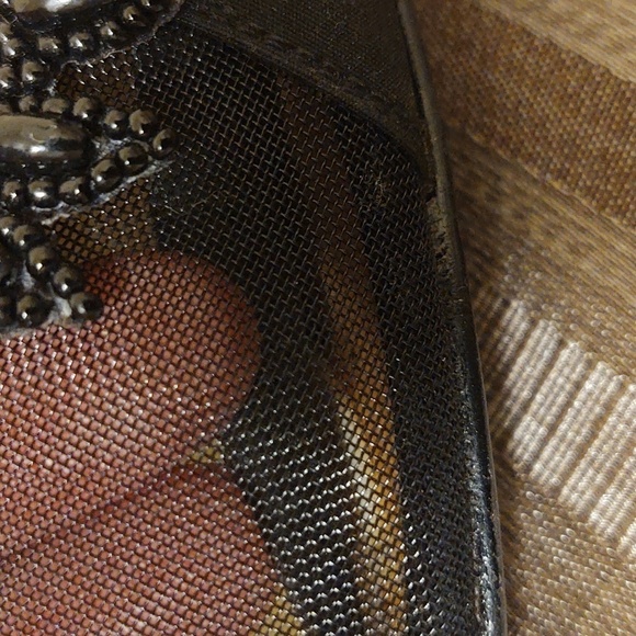 Nina Black Mesh and Beaded Pumps - Picture 8 of 10